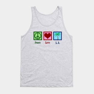 Peace Love Los Angeles Cute L.A. Tank Top